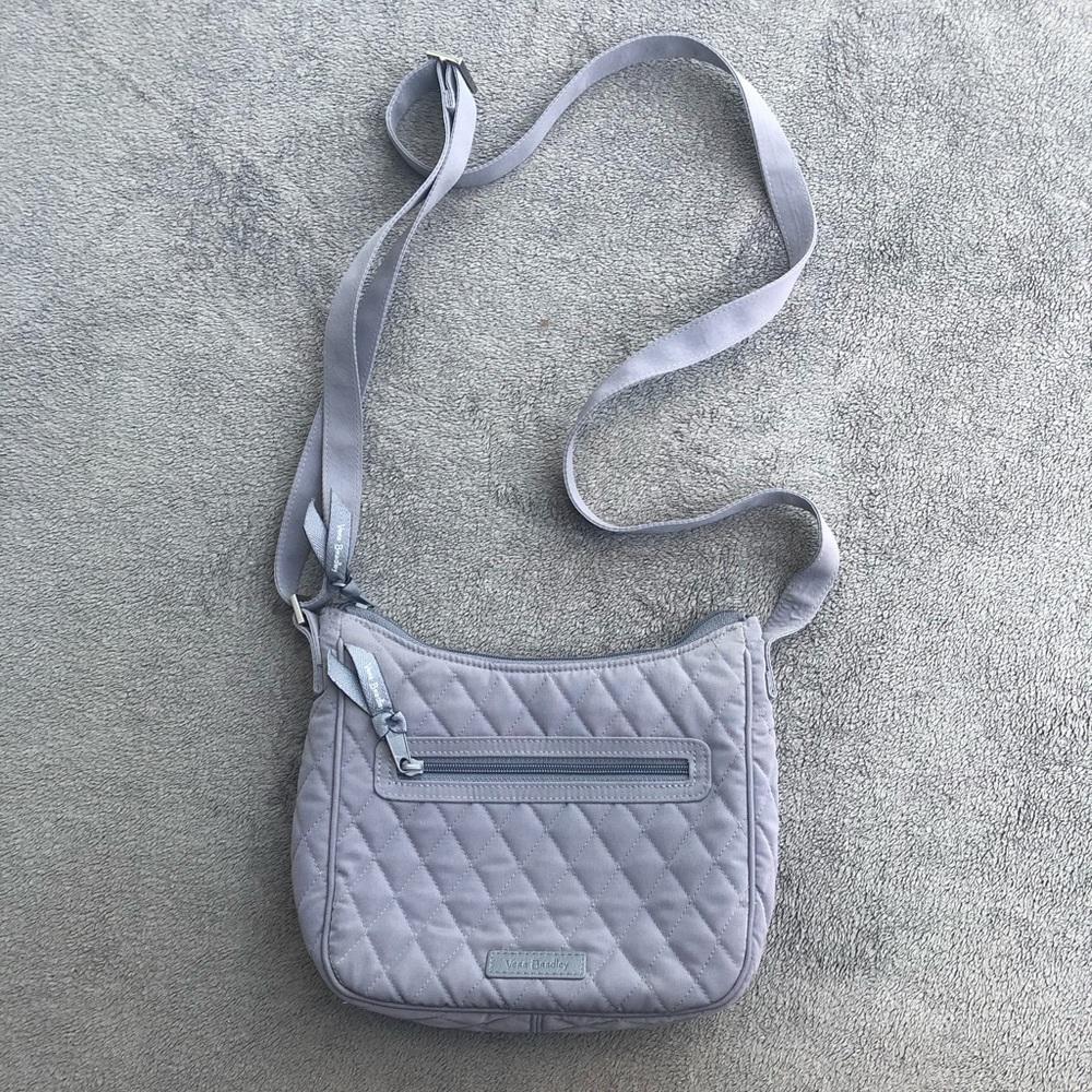 Vera Bradley gray crossbody purse